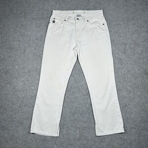 Vintage Guess Denim Jeans Women's Size 29 (30x25) White‎ Flared Bootcut 2000s